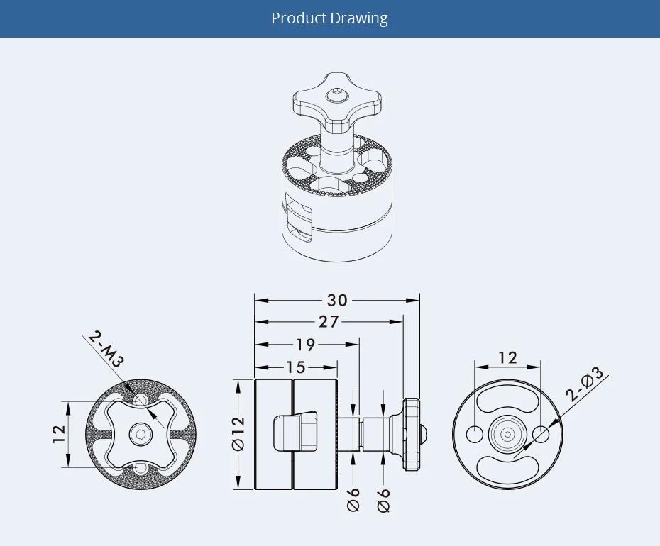 Q1418 Q1824 Q2423 Quick Attach Detach propeller adapter 