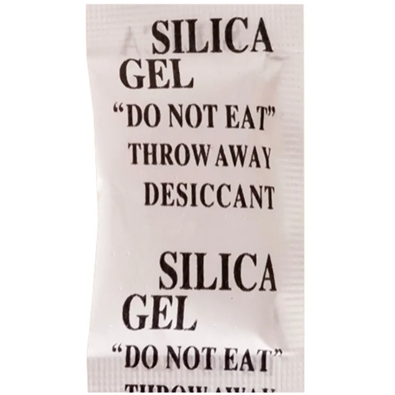 50/100 Packs 2g NonToxic Silica Gel Sachet Desiccant Damp Kitchen Room Living Moisture Dehumidifier Accessory Absorber Bag