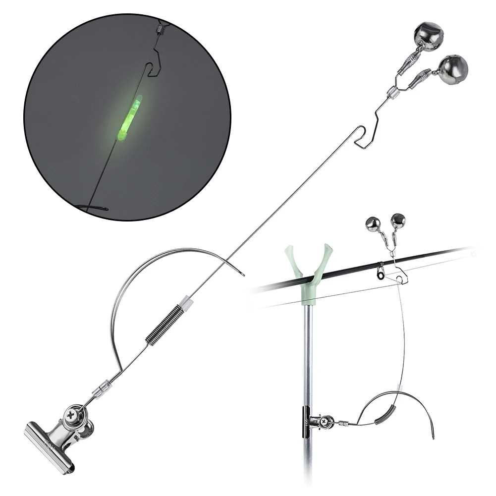 Allarme Morso Di Pesca Canna Da Pesca In Acciaio Inossidabile Abboccata Allarme Regolabile Attrezzatura Da Carpa Attrezzatura Da Pesca Antiruggine Ant