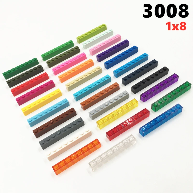 

20 деталей MOC 3008 кирпичи 1x8 Совместимые фигуры кирпичи DIY сборка кирпичи гранулы детские головоломки игрушки подарки