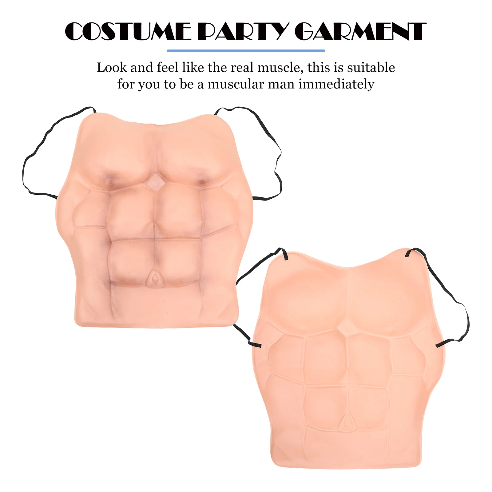 Cosplay Costume Muscle Chest Silicone Party Props Muscles Garments Bachelor Cosplay Costume Abdominal Terminator Costume Man Vest Skin