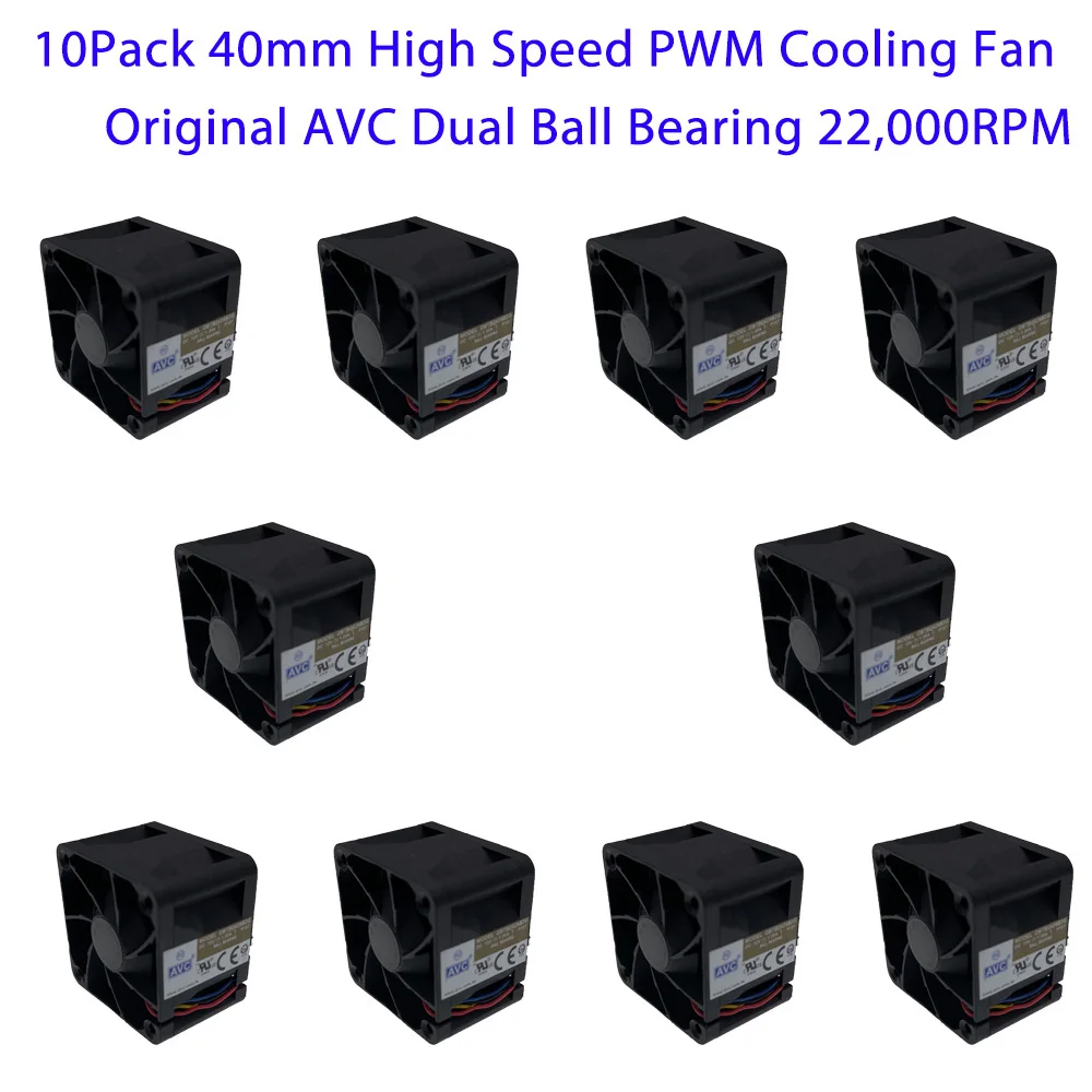 Pacote fã do Carro de Rádio rc Soluções de Refrigeração 40 mm Alta Velocidade 4028 12v 1a 40*40*28 mm 4-rolamento de Esferas Fio de Alta Pressão do ar 10
