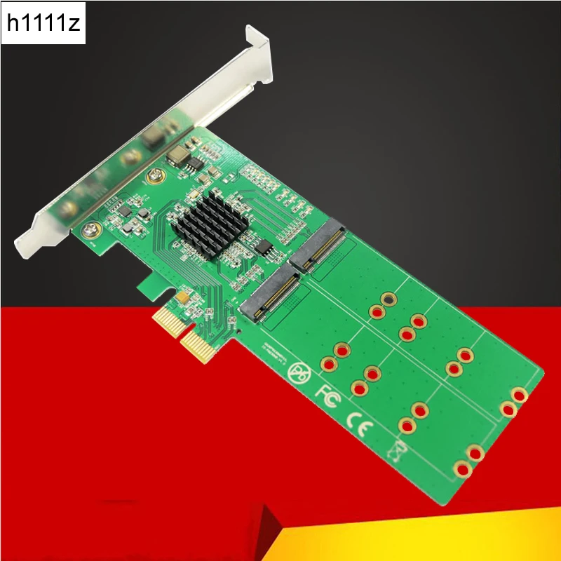 

PCI Express M2 Adapter PCIE M2 SATA Adapter SSD M.2 SATA-Base B key Quad Ports M2 to PCIE Adapter PCI-E X1 Marvell 88se9235 Chip