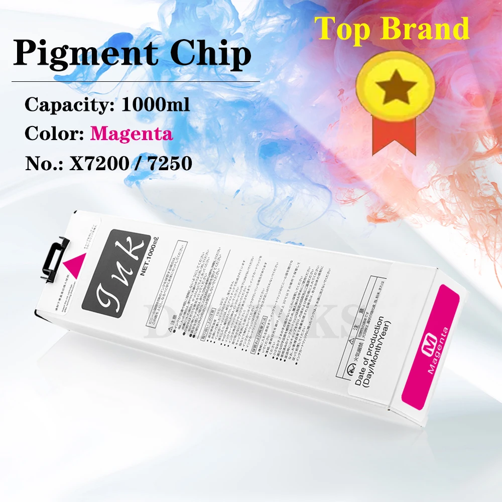 Cartucho de Tinta Pigmentada Compatível sem Chip Compatível com Riso Comcolor X7200 X7250 7250 X7250a Ex7250 k c m y 1000 ml pc - Imagem 4