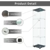 65”x17”x14” Display Cabinet with Door & Lock, Quick-Install Tempered Glass Floor Standing Bookshelf, 4-Shelf Display Cabinet 4