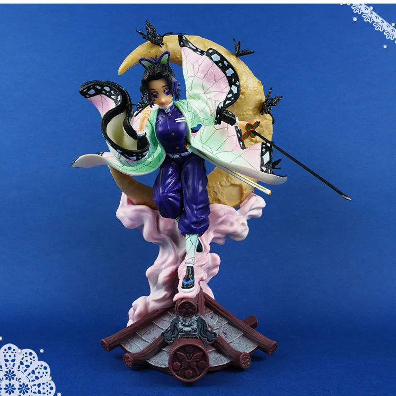 

Новая светящаяся Аниме Фигурка кочоу из аниме «рассекающий демонов» 29 см, Красивая статуя шинобу, Коллекционная модель, подарок
