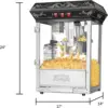 Great Northern Popcorn Popcorn Machine, 8oz, Black 2
