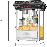 Great Northern Popcorn Popcorn Machine, 8oz, Black 2