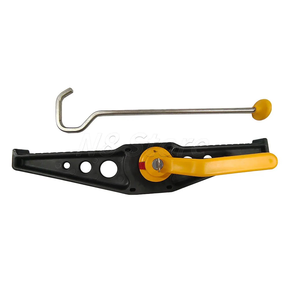 For Locking Lockable Roof Bar Ladder Clamps Adjustable 1Pair Safe Clamp