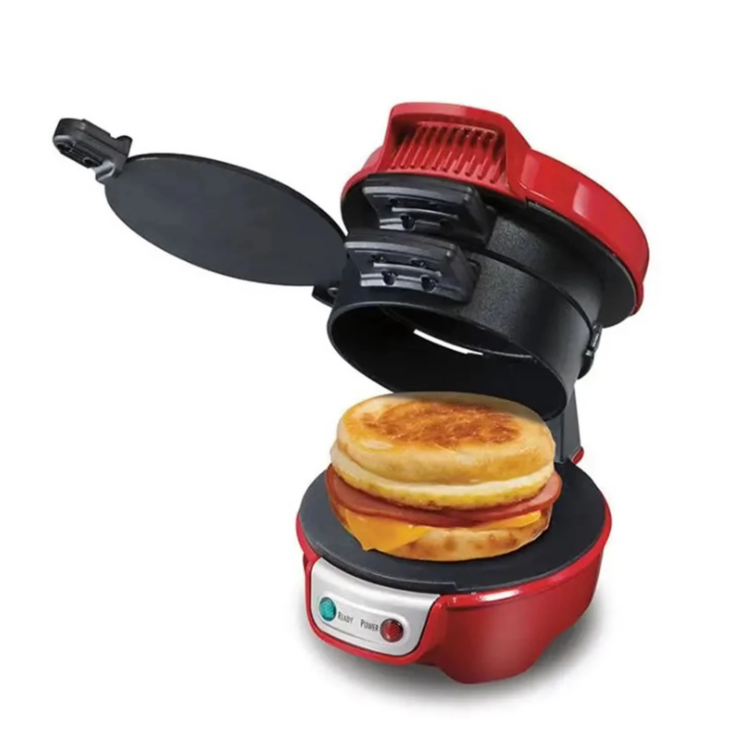 Burger Sandwich Maker 600W Bread Grill Baking Toaster Bread Machine  Breakfast  Kitchen Pancake Pan 110-220V Toaster for bread 2