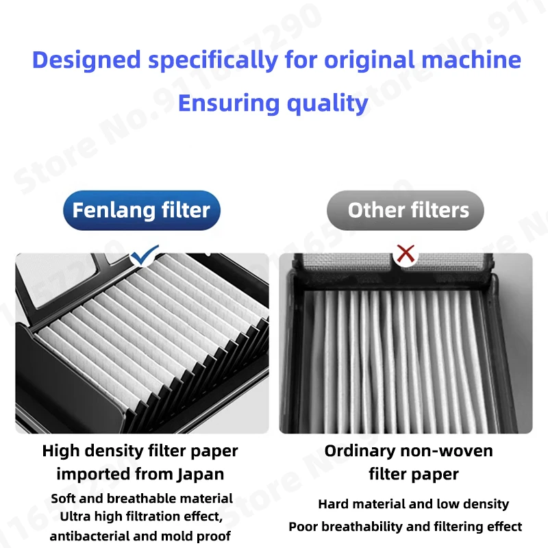 Description Picture 4 of itemWashable Filter For Dreame H11S H11 Pro H12 MAX H12S Vacuum Cleaner wet & dry Spare Parts Roller Brush Replacement Accessories