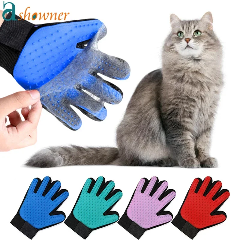 Dog Hair Remove Gloves Cat Grooming Glove Pet Brush Glove Cat Hair Deshedding Brush Dog Comb for Cats Bath Clean Massage pet grooming gloves pet hair remover gloves