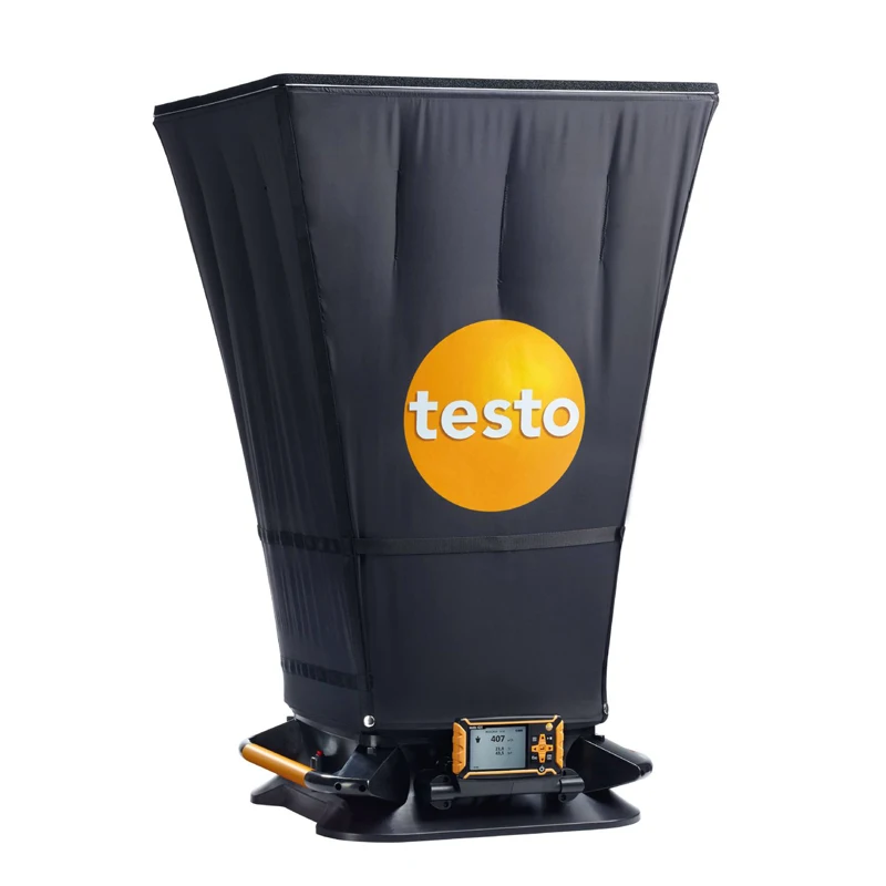 확장 가능한 삼각대(최대 3.3M)가 있는 Testo 420 체적 흐름 후드(바퀴 포함) 0563 4200 Testo-420