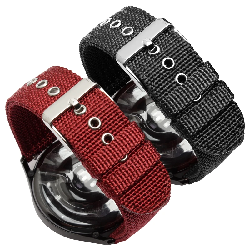 Nylon Smart Band Strap For Huawei GT2 Pro watch3/3pro GT2e WatchBand Samsung Replacement Strap Belt 20 22mm Quick disassembly