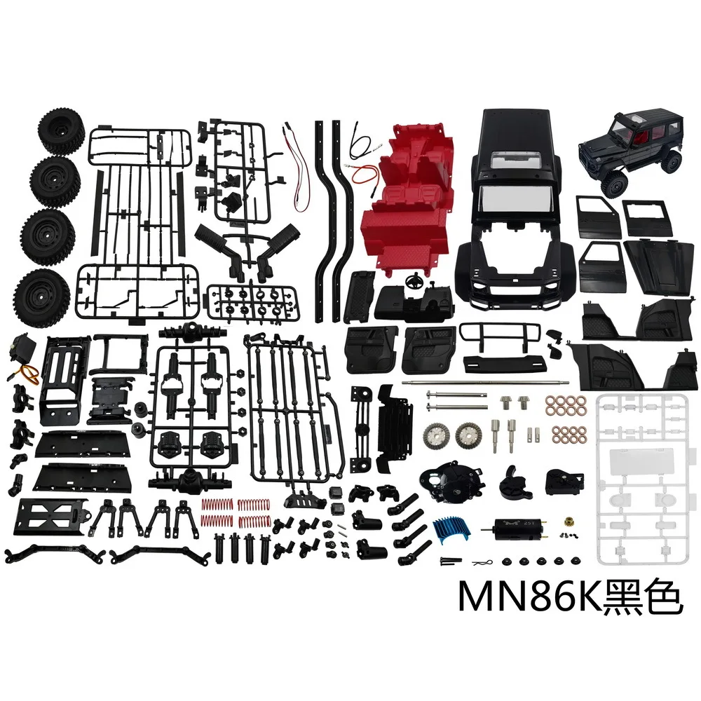 MN Model 1/12 RC Car Upgraded Version 4WD RTR Remote Controlled Climbing Off Road Car Full Scale Controlled Truck KIT Assembled 5