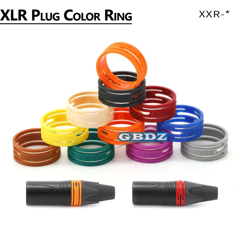 5-20 Pcs XLR Balance Connector Plug Ringsspecial Multi-Color Anti-Roll Colored Ring For NC3FXX/4FXX Series Marker Ring 9 Colours