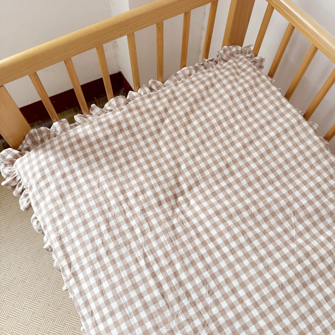 Baby Crib Mattress Kindergarten Baby Small Quilt Kidsren's Unprinted Style Mattress Pad Pure Cotton Nap