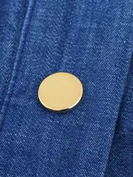 2025 Summer Casual Women Suit Denim Single Breasted Short Sleeve Shirt Elastic Waist Pants Fashion 2-piece Sets - Image 6