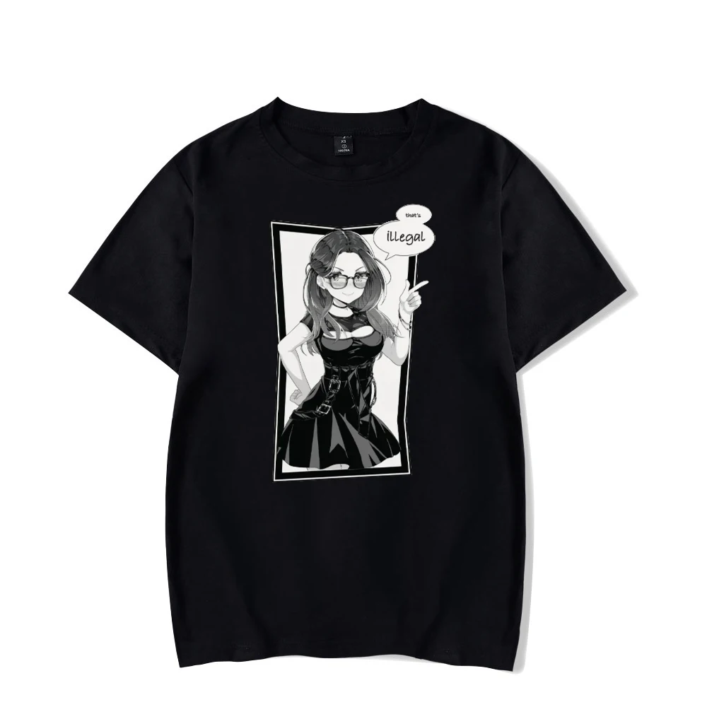 

SSSniperWolf Merch that's illegal T-shirt Crewneck Short Sleeve Tee Men Women's Tshirt Trendy Style Funny Clothes