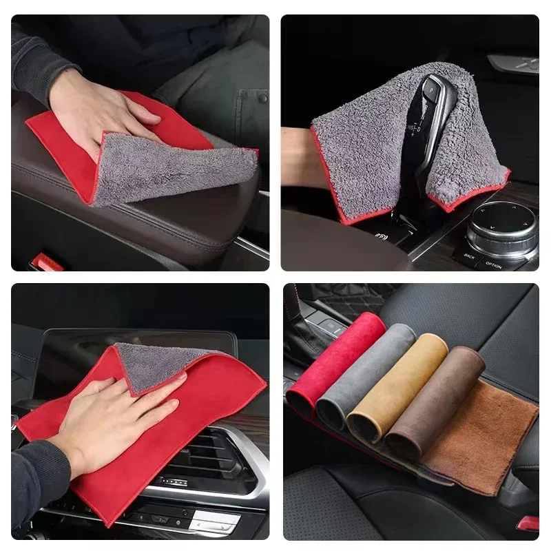 Car Microfiber Cleaning Towel Car Drying Towel Auto Washing Tools For Hyundai N Line Nline tucson kona sonata veloster i30 i20 microfiber towel cleaning cloth microfiber car towel microfiber towels microfiber washing towel car washing towel car drying towel drying cloth