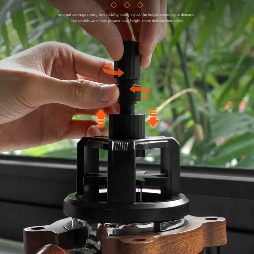 Description Picture 3 of item51/53/58mm Rotary Needle Powder Distributor Magnetic Coffee Tamper Needle Coffee Powder Disperser Anti-slip Loose Powder Needle