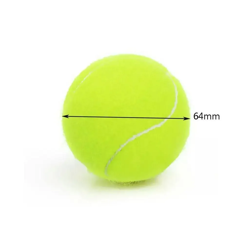 3PCS High Elasticity Tennis Professional Tennis Training Game Ball Outdoor Dogs Bite Chase and Chomp 63mm Ball