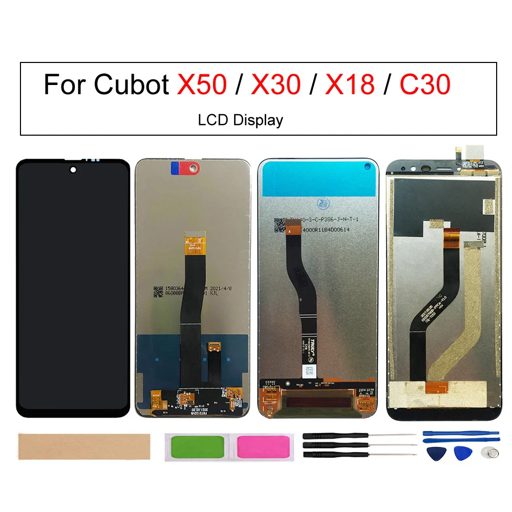 

LCD Display Touch Screen Digitizer Assembly For Cubot X50 X30 X18 C30 Phone LCD Screen，Panel Sensor