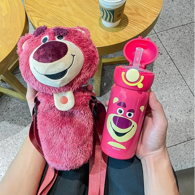 Disney-termo portátil de acero inoxidable 304 para parejas, botella de agua  con dibujos animados de Stitch, frasco de vacío lindo, taza de aislamiento,  regalo de 450ML - AliExpress