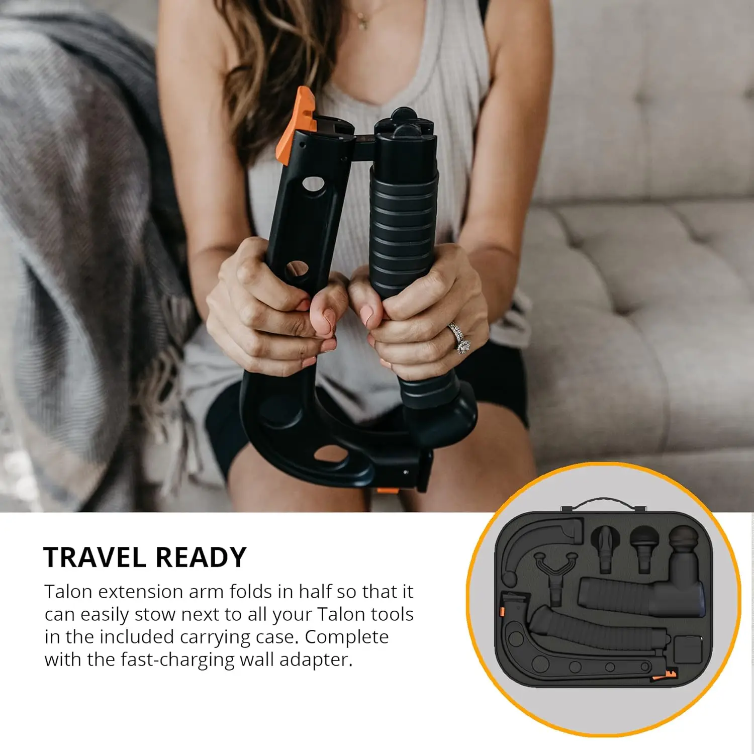 Holder System - Deep Tissue Muscle Massager with Arm Attachment for Whole Body 5
