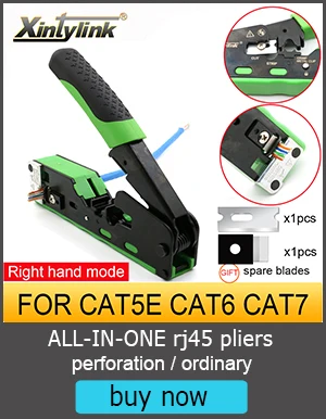 Xintylink RJ45-Buchse, modular, 4-Port, Cat5e/Cat6, Keystone, weiß, PC-Wandplatte, werkzeuglose Wandsteckdose, 86 mm – Detail 3