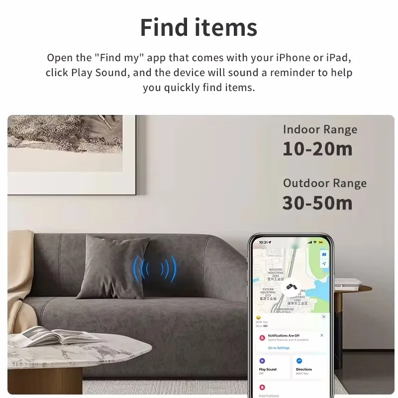 Bluetooth GPS Smart Air Tag Tracker for Apple Find My bluetooth tracker smart tracker wallet tracker