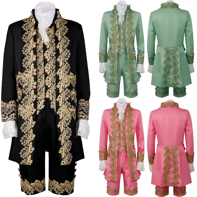 

18th Century British Mens Gentleman Cosplay Suit Victorian Renaissance Tudor Outfit Marie Antoinette Costume Men's Rococo Outfit