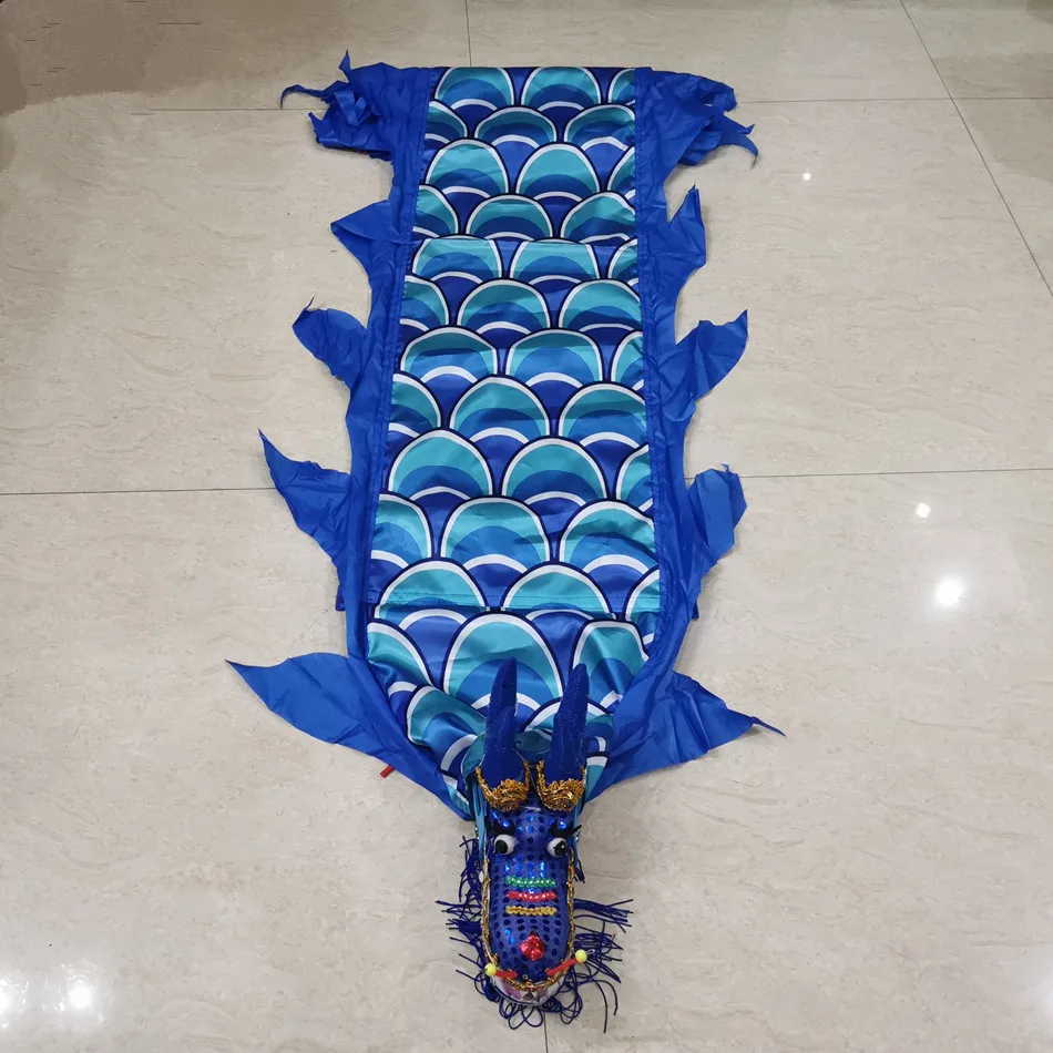 Dragon Dance sem LED para Crianças, Multicolor Fitness Dragão, Exercício Chinês, Azul, Roxo, Rosa, 54cm Largura, Presente de Ano Novo