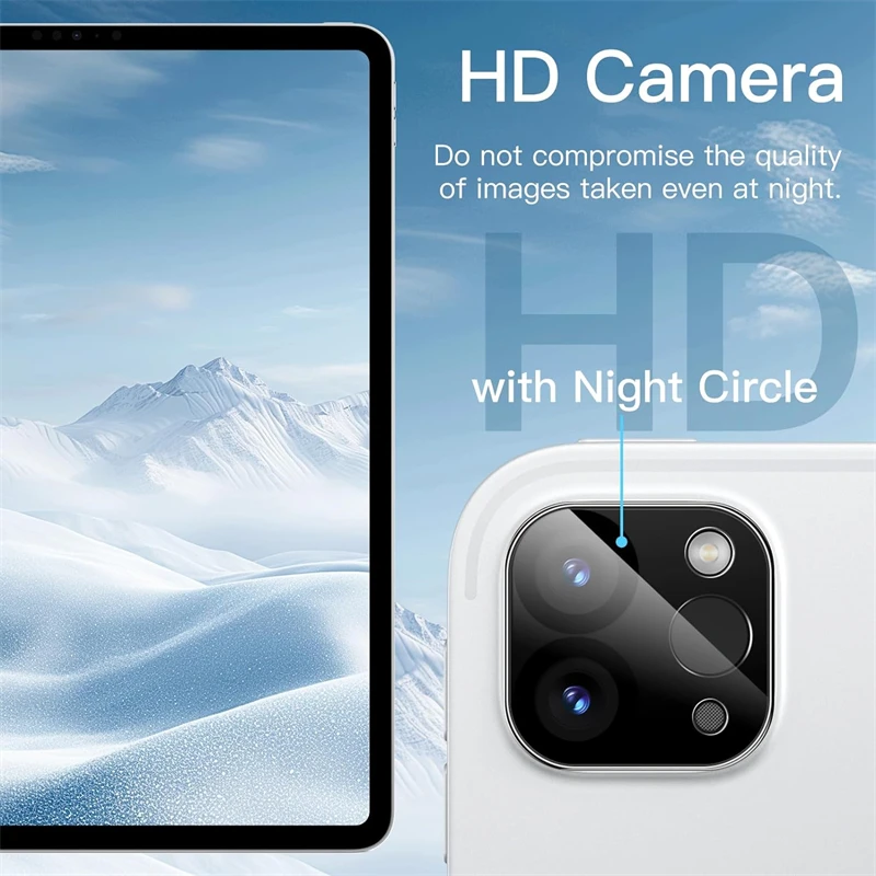 3PCS Tablet Camera Lens Screen Protector for IPad Pro 11 12.9 Inch 2024 2022 I Pad Air 6 10.9 New HD Clear Tempered Glass Flim 4