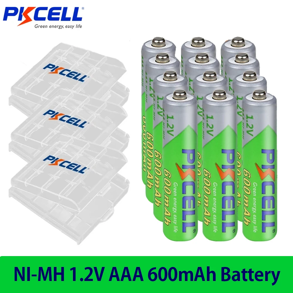 Pkcell 4/20pcs 600mah Aaa Battery Nimh 1.2v 3a Low Self Discharging Rechargeable  Batteries For Remote Control Toys Fast Shipping - Rechargeable Batteries -  AliExpress