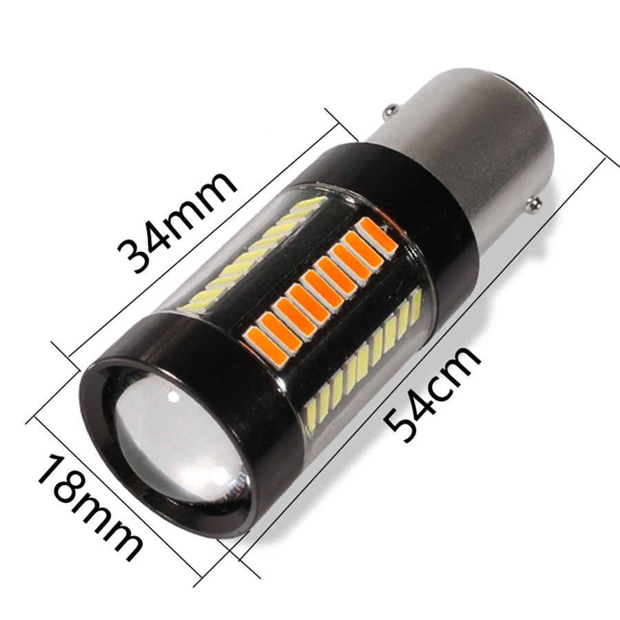 1   ÷ 1157 BAY15D P21/5W LED  ȭƮ/ ڹ ġ   ڵ DRL  õ 66-SMD
