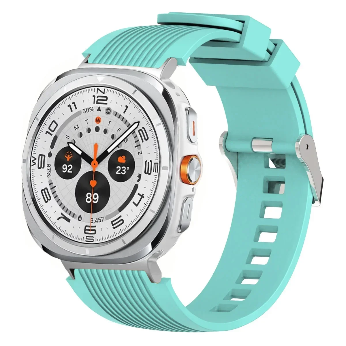 Stripe Texture Soft Silicone Watch Strap - Enhanced Replacement Wristband Accessory