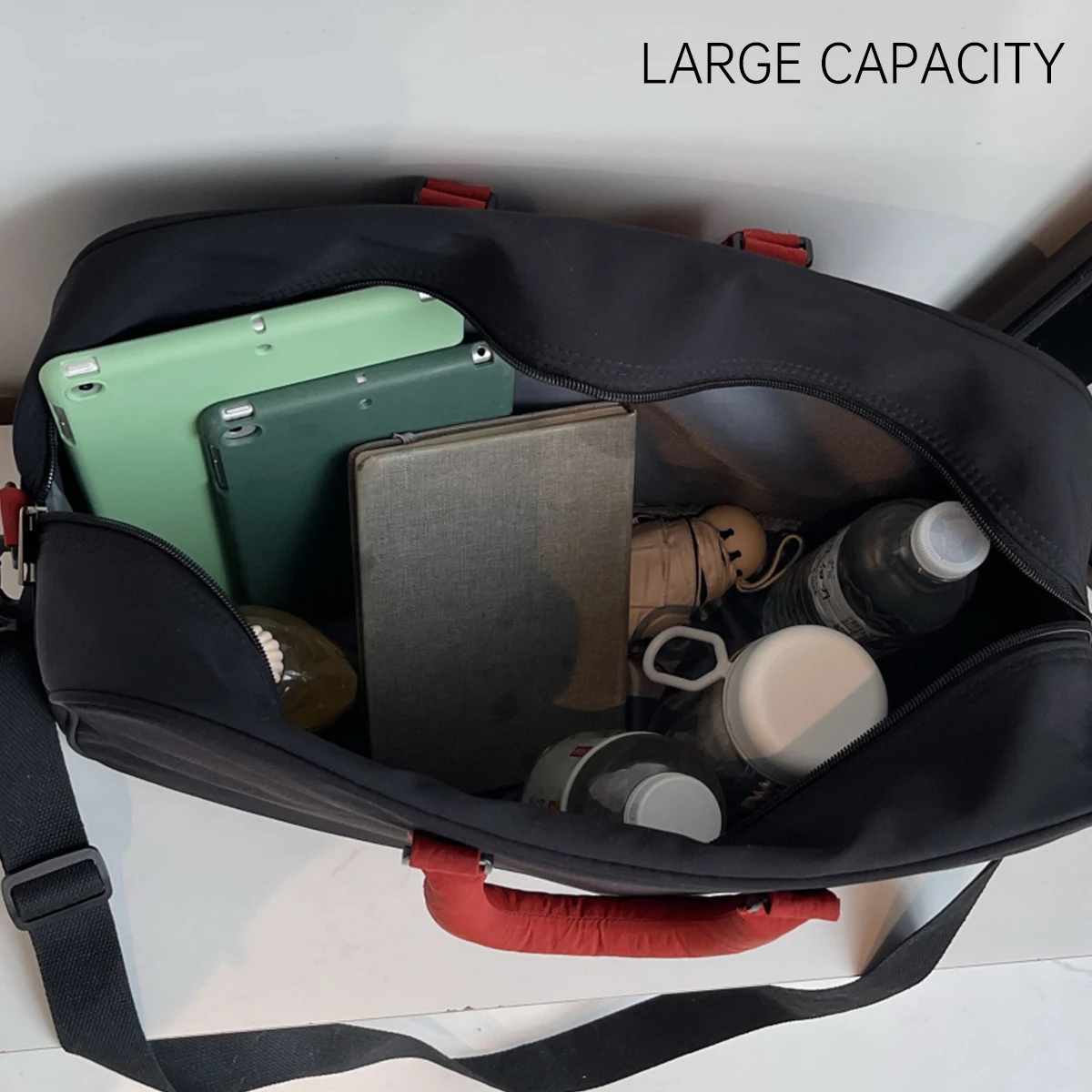 Large-Capacity Short-Distance Travel Bag for Women, Foldable Business Trip Luggage Storage Bag, Lightweight Travel Handbag for Men, Fashionable Yoga Bag for Sports