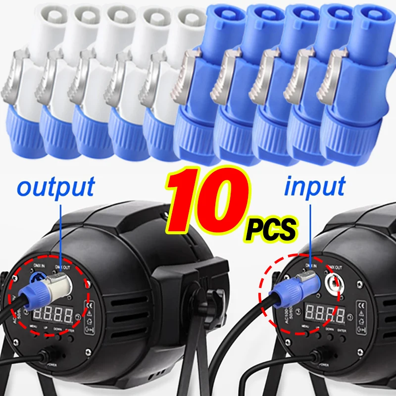 Connecteur adaptateur de câble Audio Powercon 3 broches, avec verrouillage torsadé, NAC3FCA NAC3MPA NAC3FCB, connecteurs mâles, écran LED léger