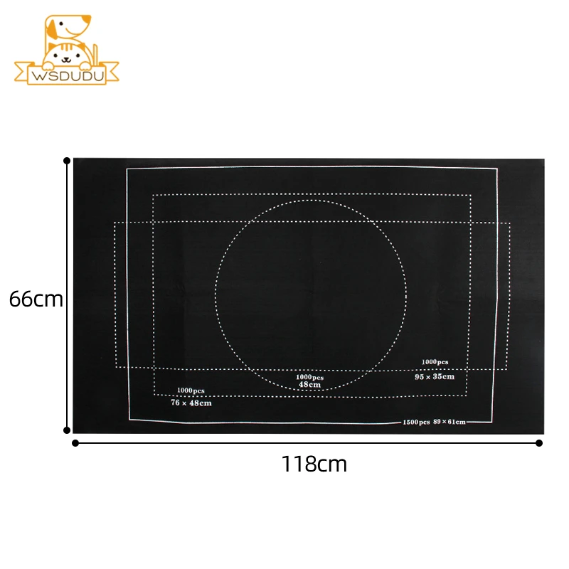 Puzzle Storage Mat 26x46 Inches Felt Holds 1500 Pieces with Pump Portable Organizer Large Jigsaw Toy Accessory Adults Kids Gift jigsaw puzzles