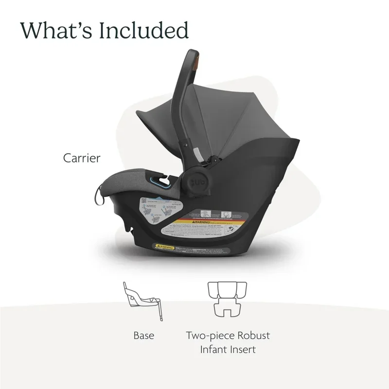 UPPAbaby Aria Lightweight Infant Car Seat/Just Under 6 lbs for Easy Portability/Base with Load Leg Infant Insert Included/Dire