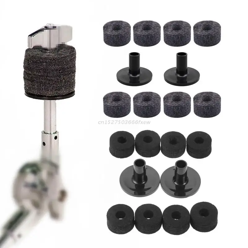 8 Pcs Cymbal Stand Felt Washer Plastic Drum Long Cymbal Sleeves Drum Accessories Drum Percussion Accessories For Drum Kit Support