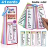 41 Cards Children's 1000 Sight Words Flash Cards High Frequency Word Educational Montessori Toy Learning Materials for Kid Pre-k 1