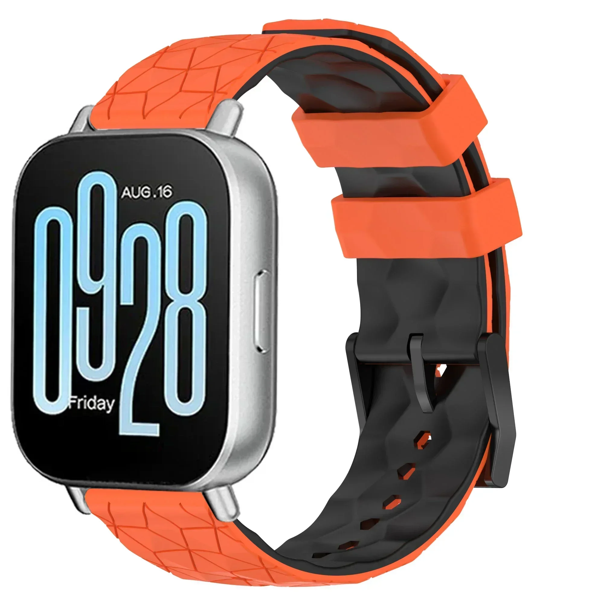 Versatile Silicone Smartwatch Strap - 22mm, Multiple Color Options