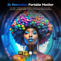 UPERFECT 22inch Touch/No Touch Computer Display 22" Monitor 2K 1440P 100% sRGB IPS Screen w/ Stand For Laptop PC Mac Phone Game - Image 3