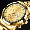 FNGEEN Fashion Ultra-thin Luxury Men's Watches Stainless Steel Band Fashion Waterproof Quartz Watch For Man Calendar Watch S001 3