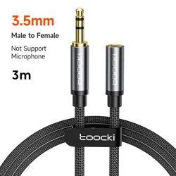Premium 3.5mm Audio Extension Cable with Microphone (3-Section 3m Grey)