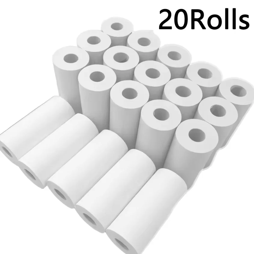 Thermal Camera Print Paper - 5 Rolls for Mini Printer and Kids Camera