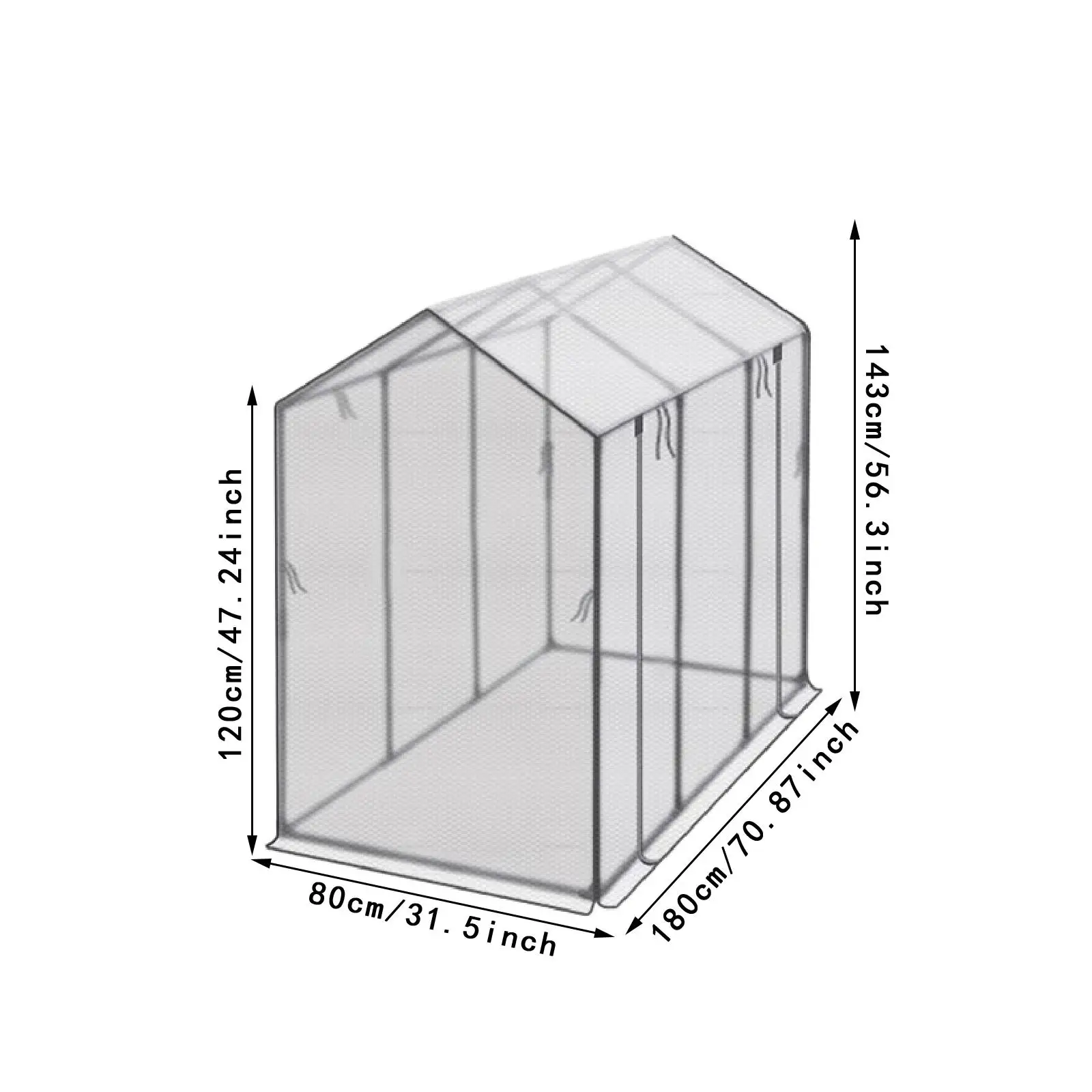 Mini Greenhouse Supplies Nursery Plant Cover Tent for Outside Plants Outdoor