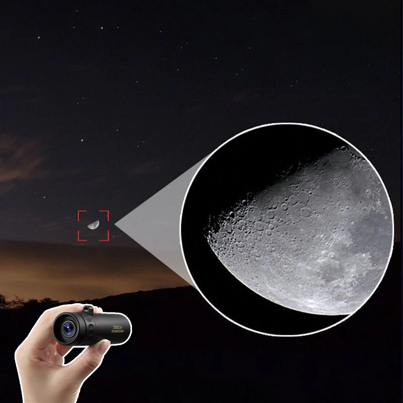 2000x24 HD Monocular Telescope Mini Portable Mobile Phone Telescope with Holder Outdoor Camping Hunting Birdwatching Telescopes 6